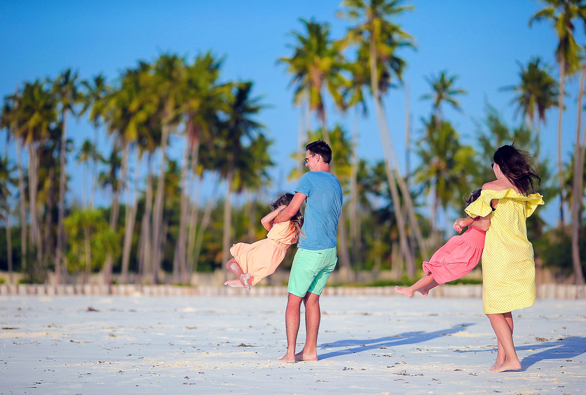 Family time on a Zanzibar beach