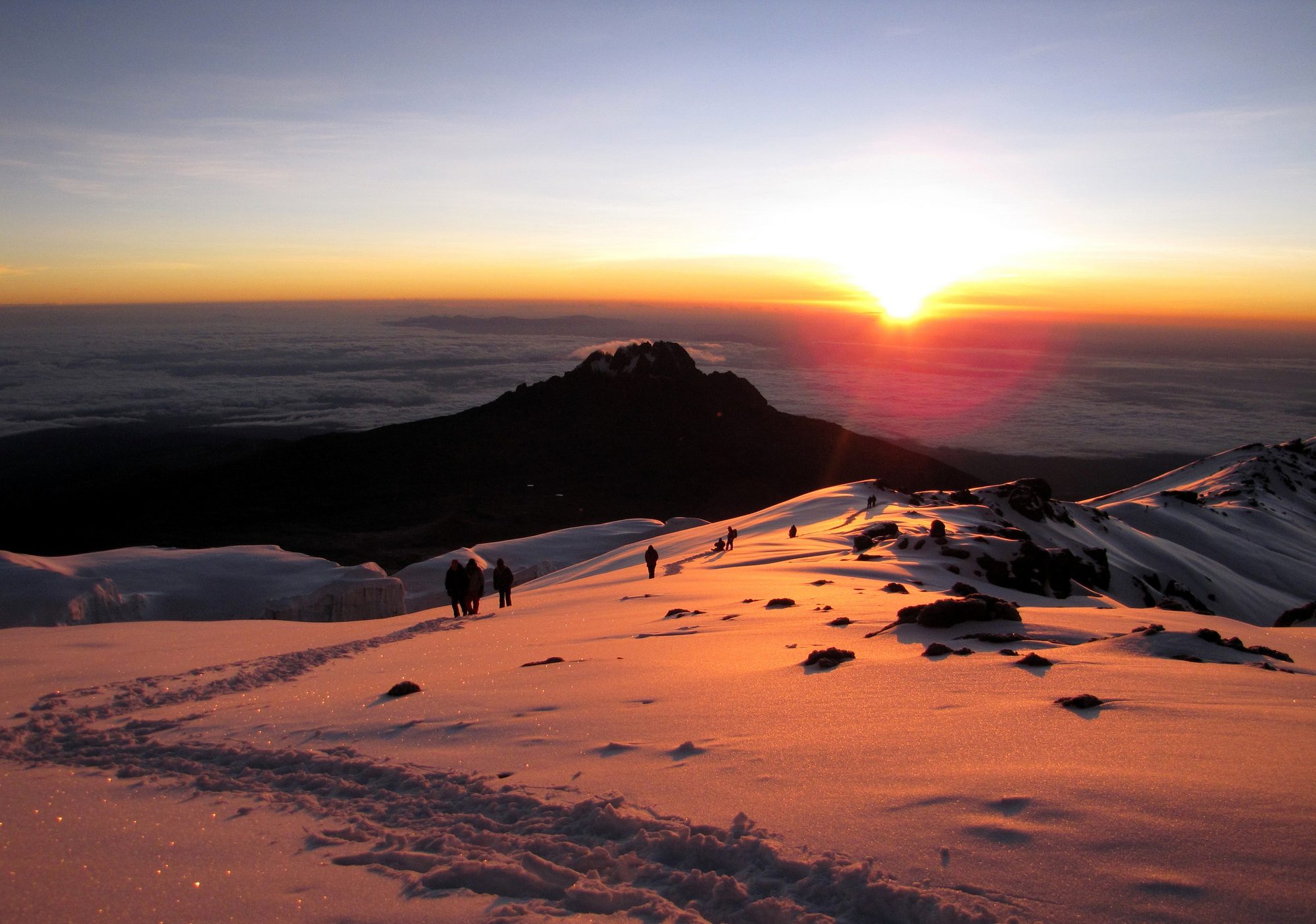 Mount Meru misty peak