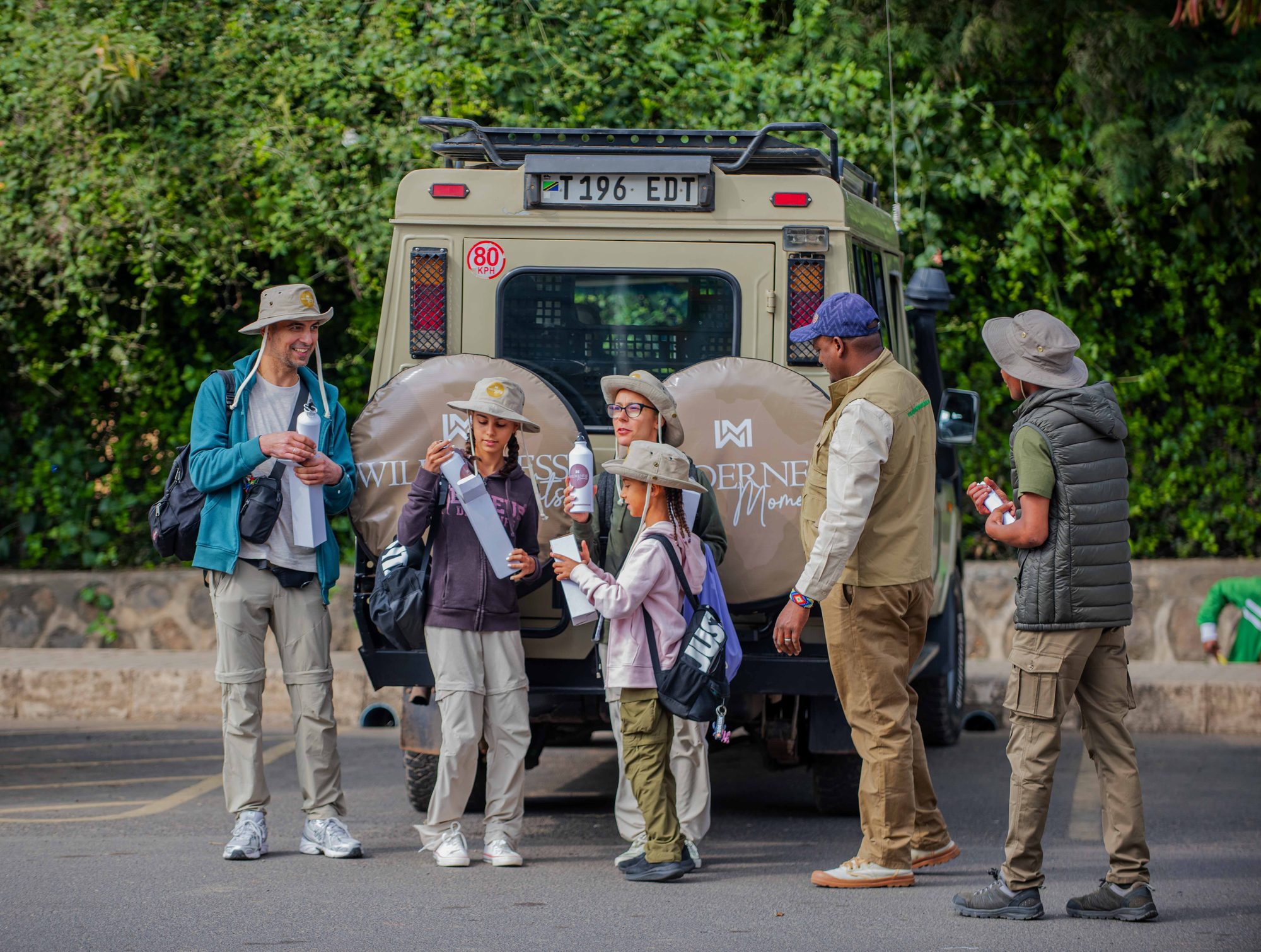 A family ready to begin their Wilderness Moments adventure
